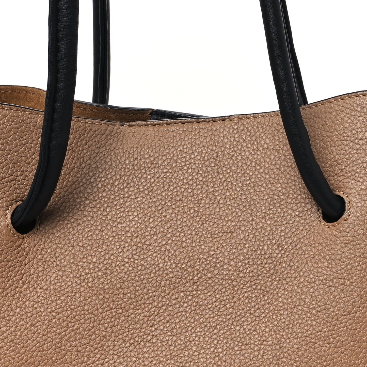 Calfskin Small Flamenco Knot Bag Mocca Black