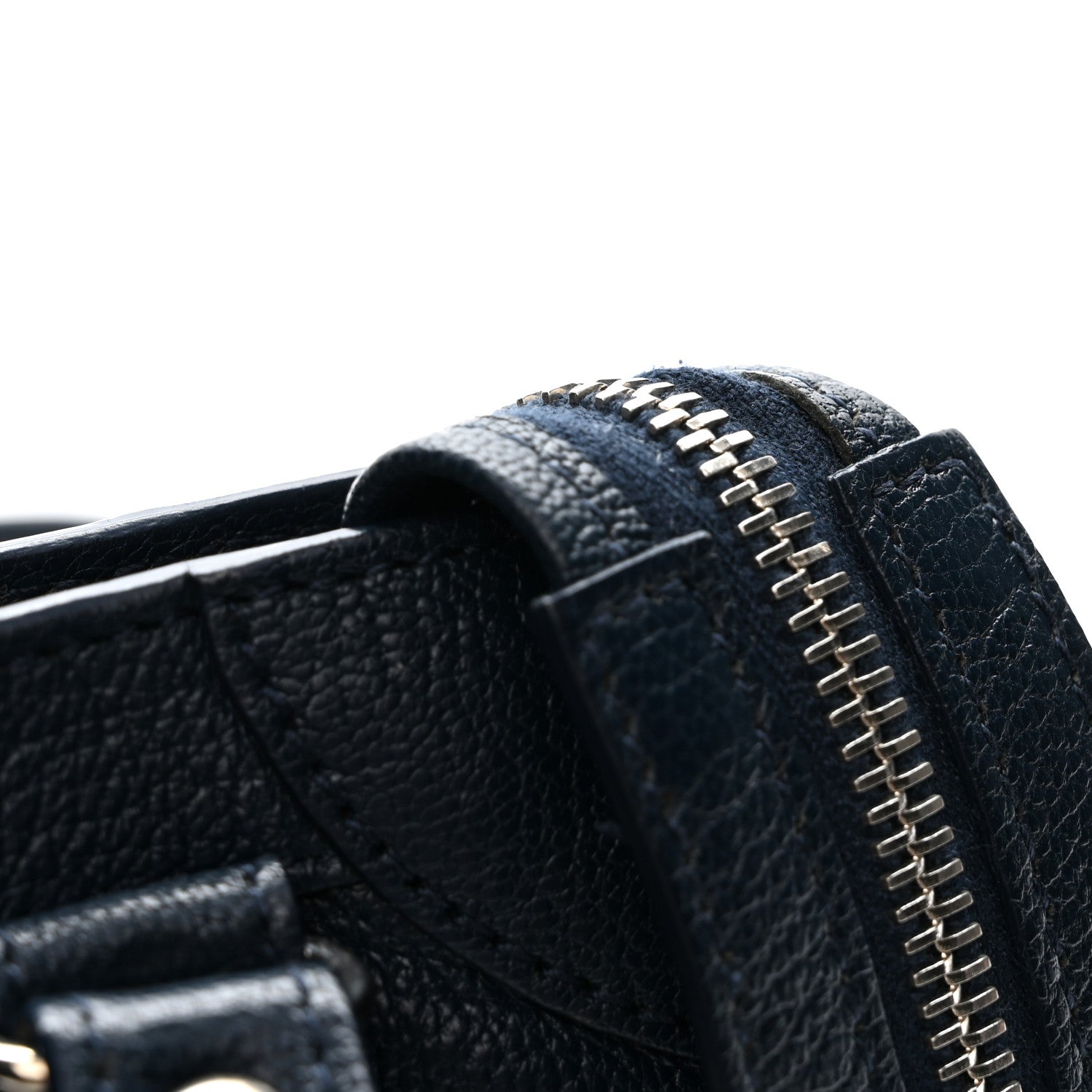 Balenciaga Chevre Silver Metallic Edge Hardware Mini City Bleu de Minuit 12 of 13