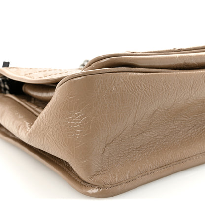 Saint Laurent Crinkled Calfskin Matelasse Monogram Medium Niki Chain Satchel Light Taupe 9 of 10