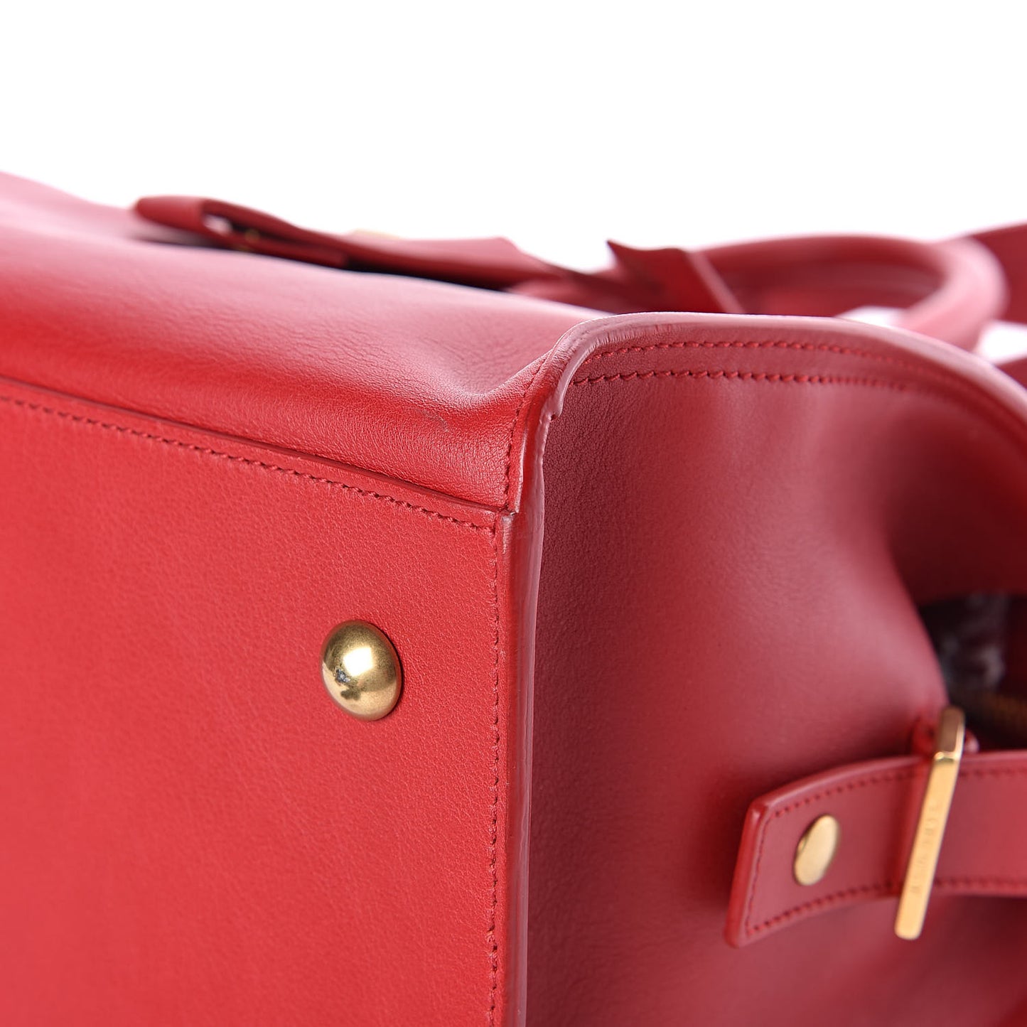 Calfskin Small Classic Y Cabas Red