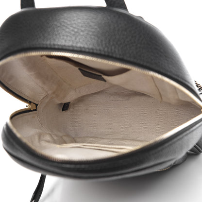 Gucci Pebbled Calfskin Soho Chain Backpack Black 6 of 10