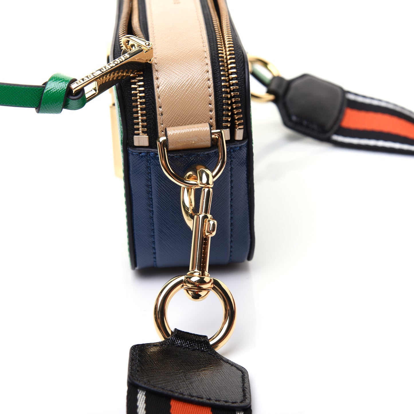 Saffiano Small Snapshot Camera Bag Green Multicolor