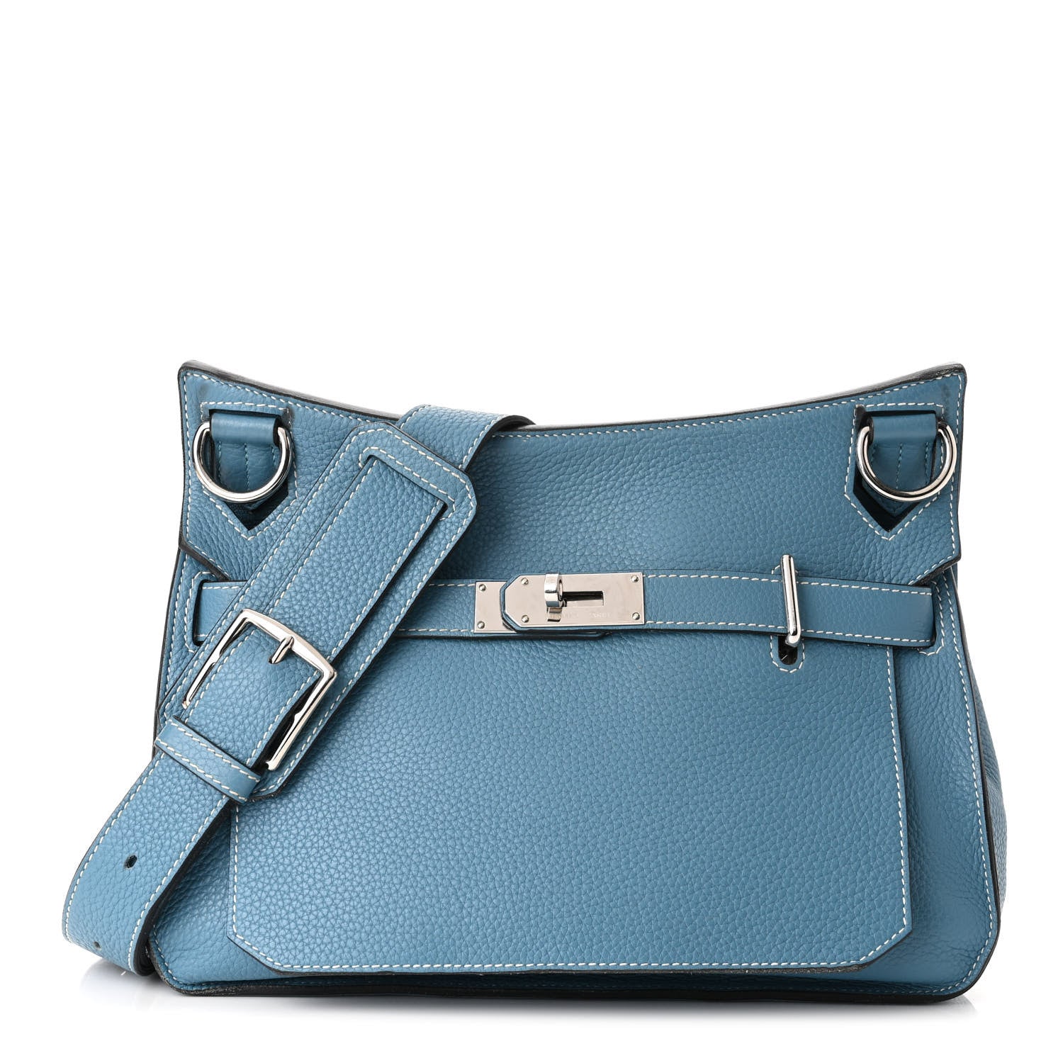 Hermes Taurillon Clemence Jypsiere 31 Blue Jean 1 of 11