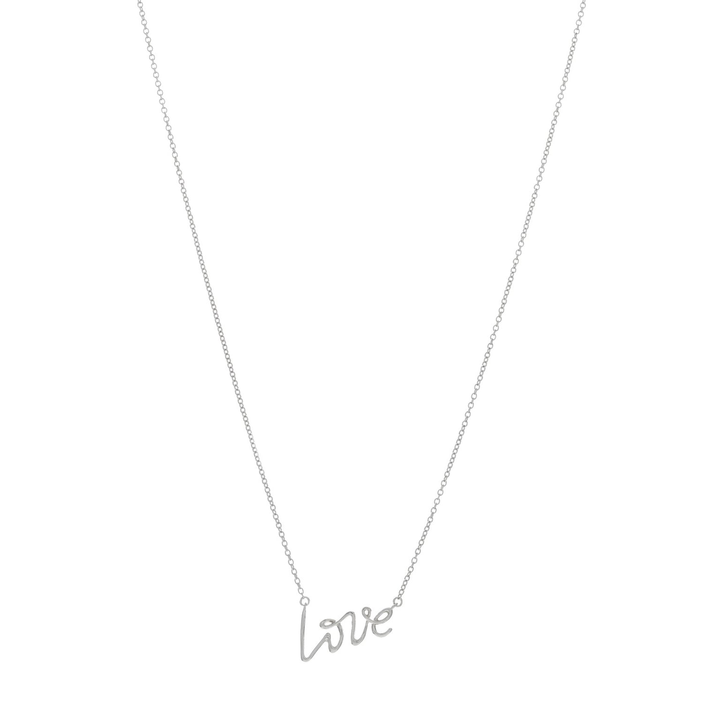 Sterling Silver Paloma Picasso Graffiti Love Pendant Necklace