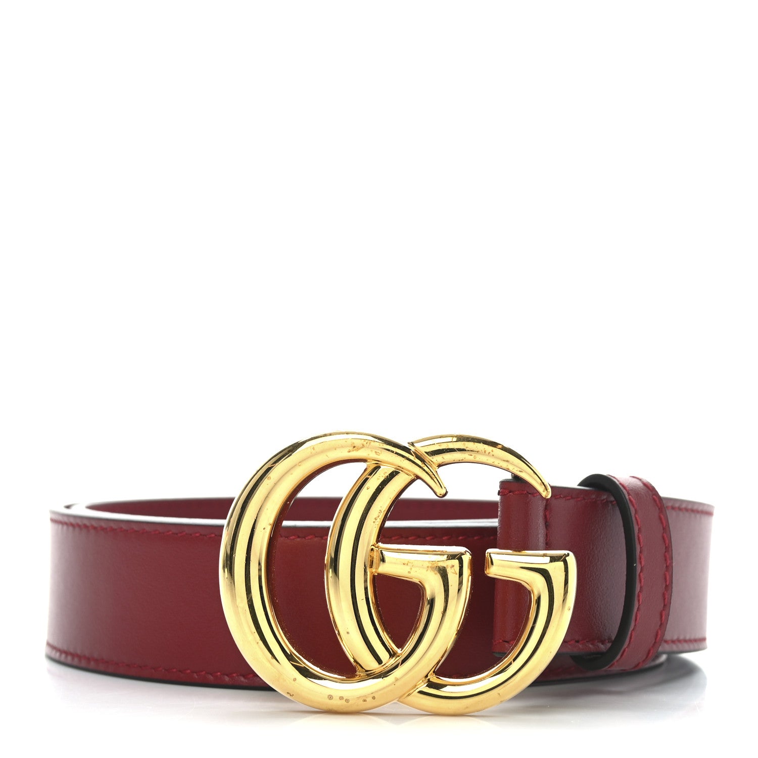 Gucci Plutone Calfskin Double G 30mm Belt 75 30 Rosso 1 of 4