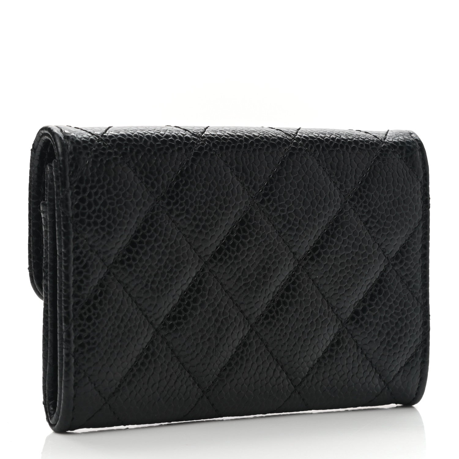 Chanel Caviar Quilted Flap Card Holder Black 3 of 9