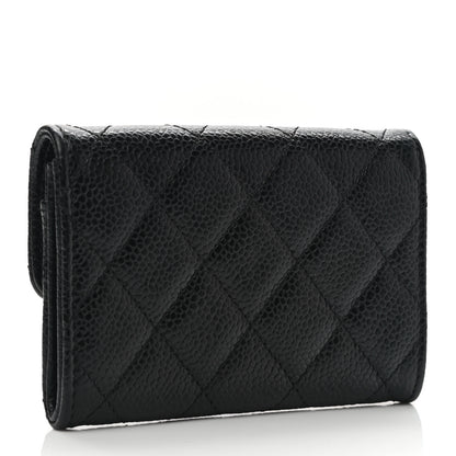 Chanel Caviar Quilted Flap Card Holder Black 3 of 9
