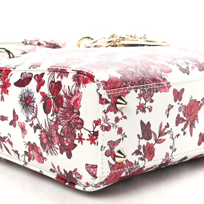 Christian Dior Calfskin Le Coeur Des Papillons Small My ABCDior Lady Dior White Multicolor 9 of 10
