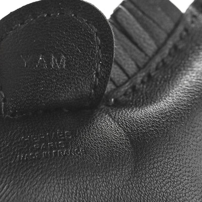 Hermes Milo Lambskin Grigri Rodeo Horse Bag Charm PM So Black 3 of 4