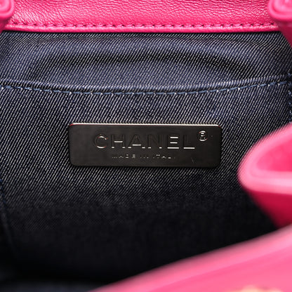 Chanel Lambskin CC Mania Backpack Pink 6 of 10