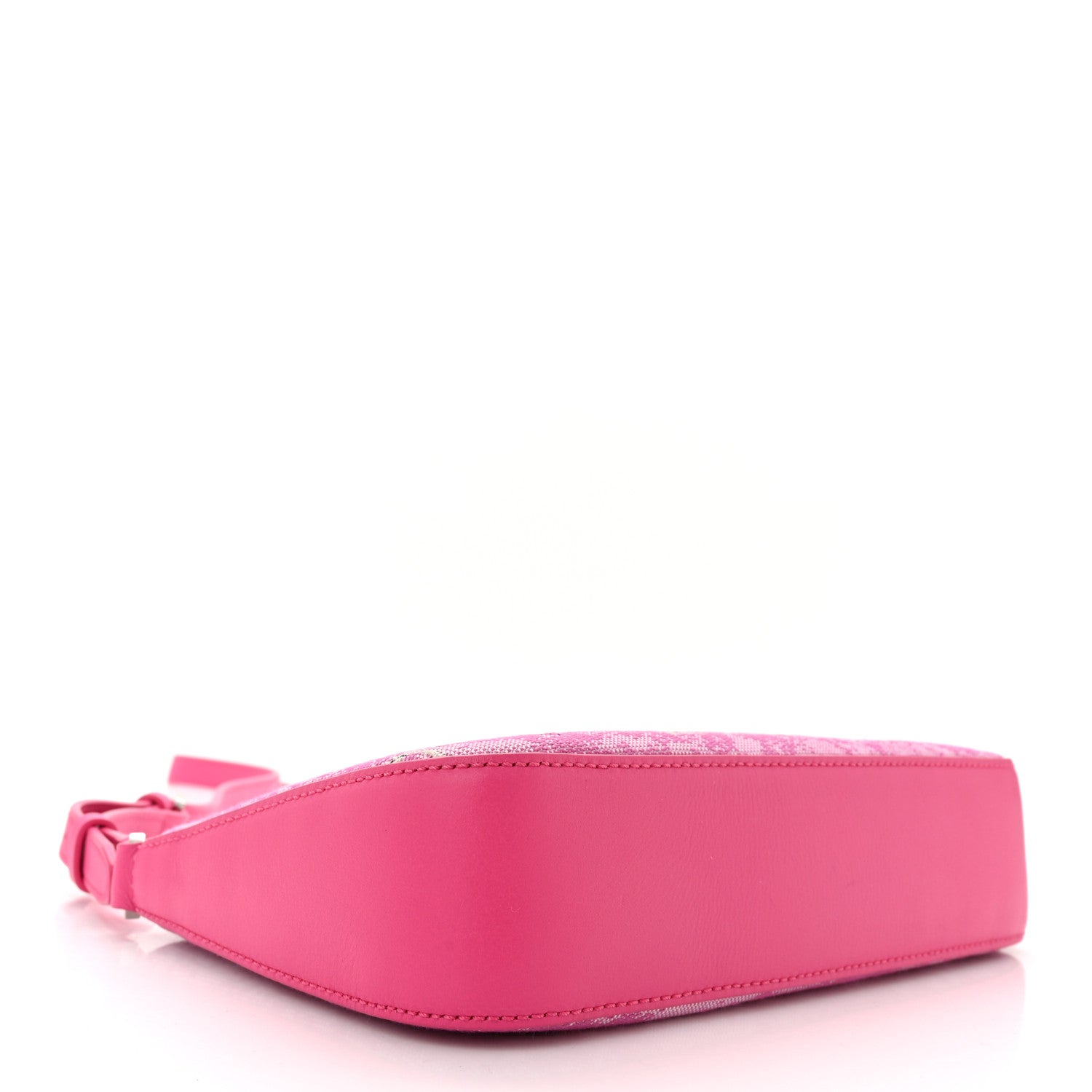 MCM Vintage Jacquard Monogram Mini Aren Shoulder Bag Pink 4 of 10