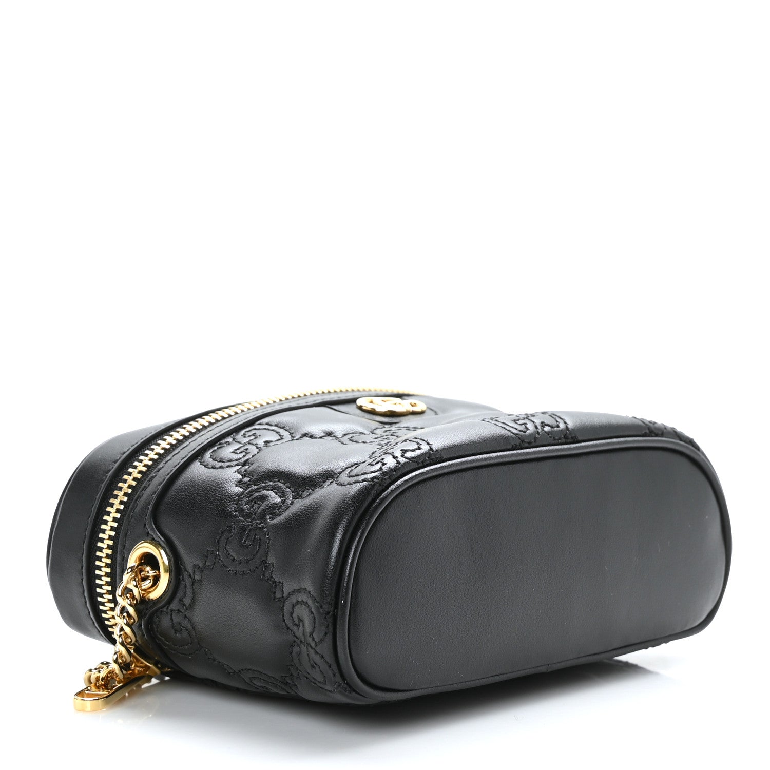 Gucci Calfskin GG Matelasse Mini Top Handle Bag Black 3 of 8