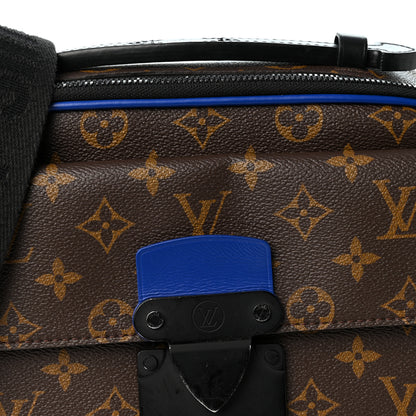 Louis Vuitton Monogram Macassar S Lock Messenger Blue 7 of 10