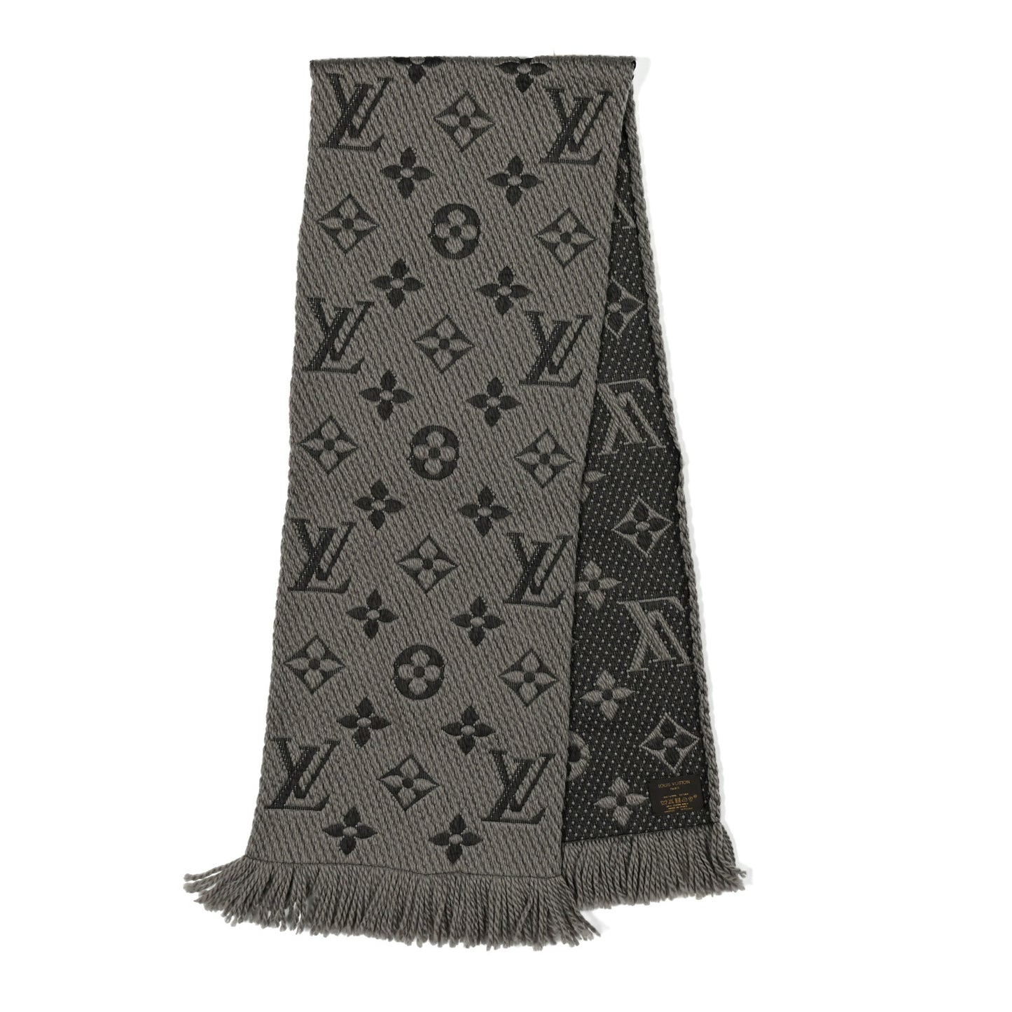 Wool Silk Logomania Scarf Verone