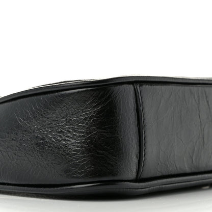 Jimmy Choo Lambskin JC Soft Hobo Bag Black 9 of 10