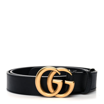Gucci Calfskin Double G 30mm Belt 95 38 Black 1 of 5