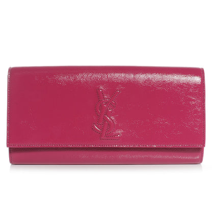Saint Laurent Patent Belle de Jour Clutch Fuchsia 1 of 7