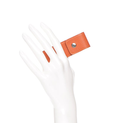 Hermes Chevre Chewing Gum Lipstick Holder Orange 2 of 8