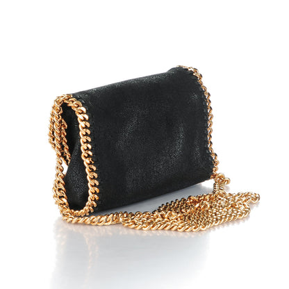 Stella McCartney Shaggy Deer Tiny Fold Over Falabella Tote Black 3 of 9