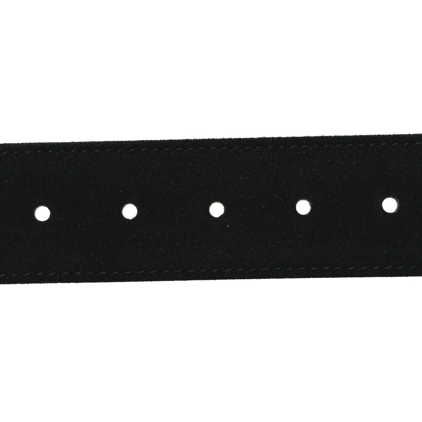 Suede Logo Belt 85 34 Black