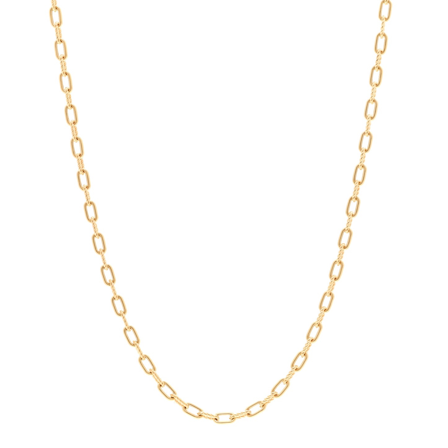18K Yellow Gold 3mm Madison Chain Necklace