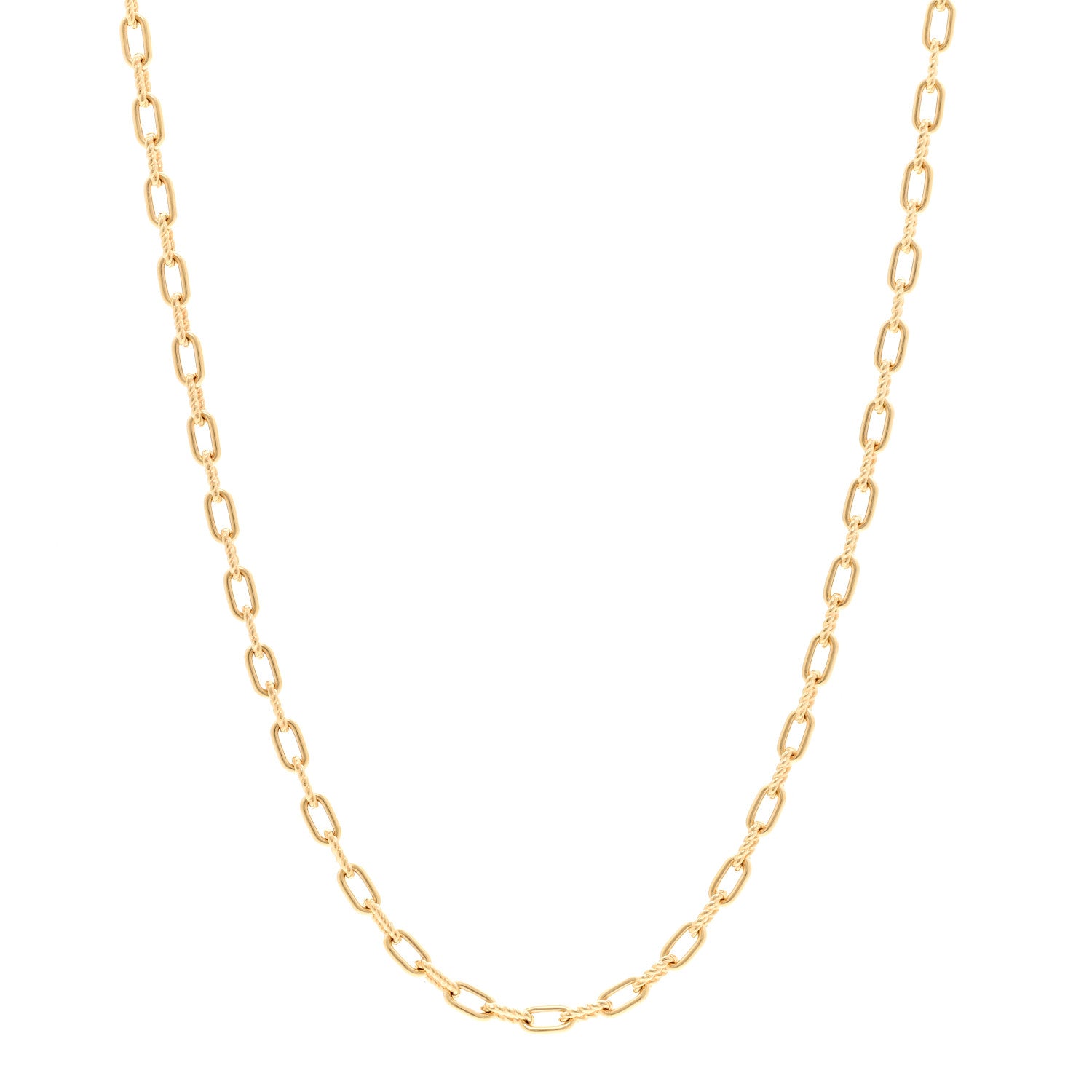 David Yurman 18K Yellow Gold 3mm Madison Chain Necklace 1 of 5