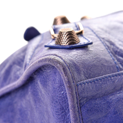 Balenciaga Agneau Giant 21 Rose Gold Hardware City Bleu Lavande 6 of 7