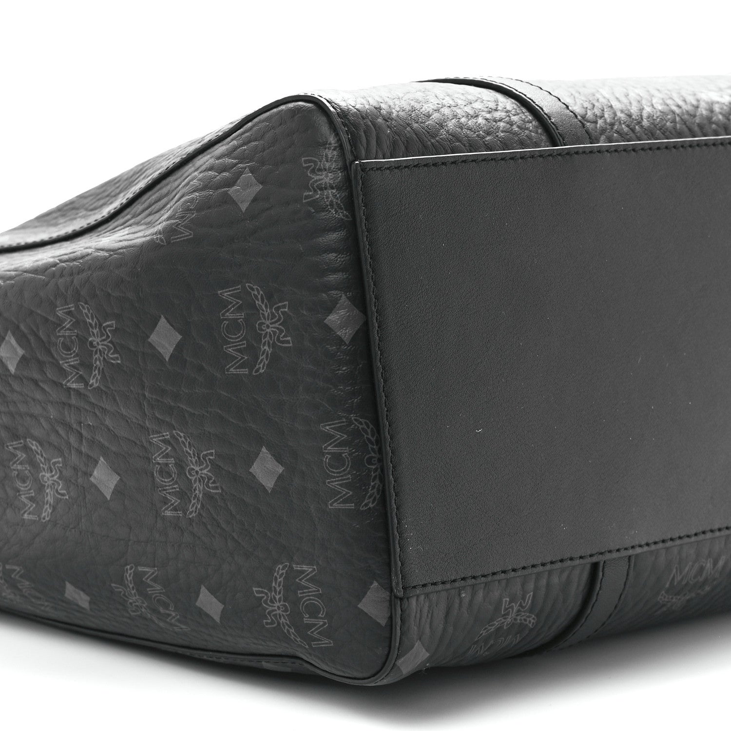 MCM Visetos Toni Shopper Tote Black 9 of 10