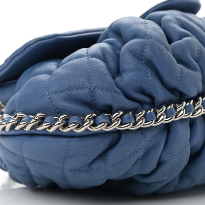 Chanel Washed Lambskin Quilted Mini Chain Around Flap Blue 9 of 15