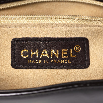 Chanel Patent Chocolate Bar Quilted CC Flap Burgundy 6 of 10