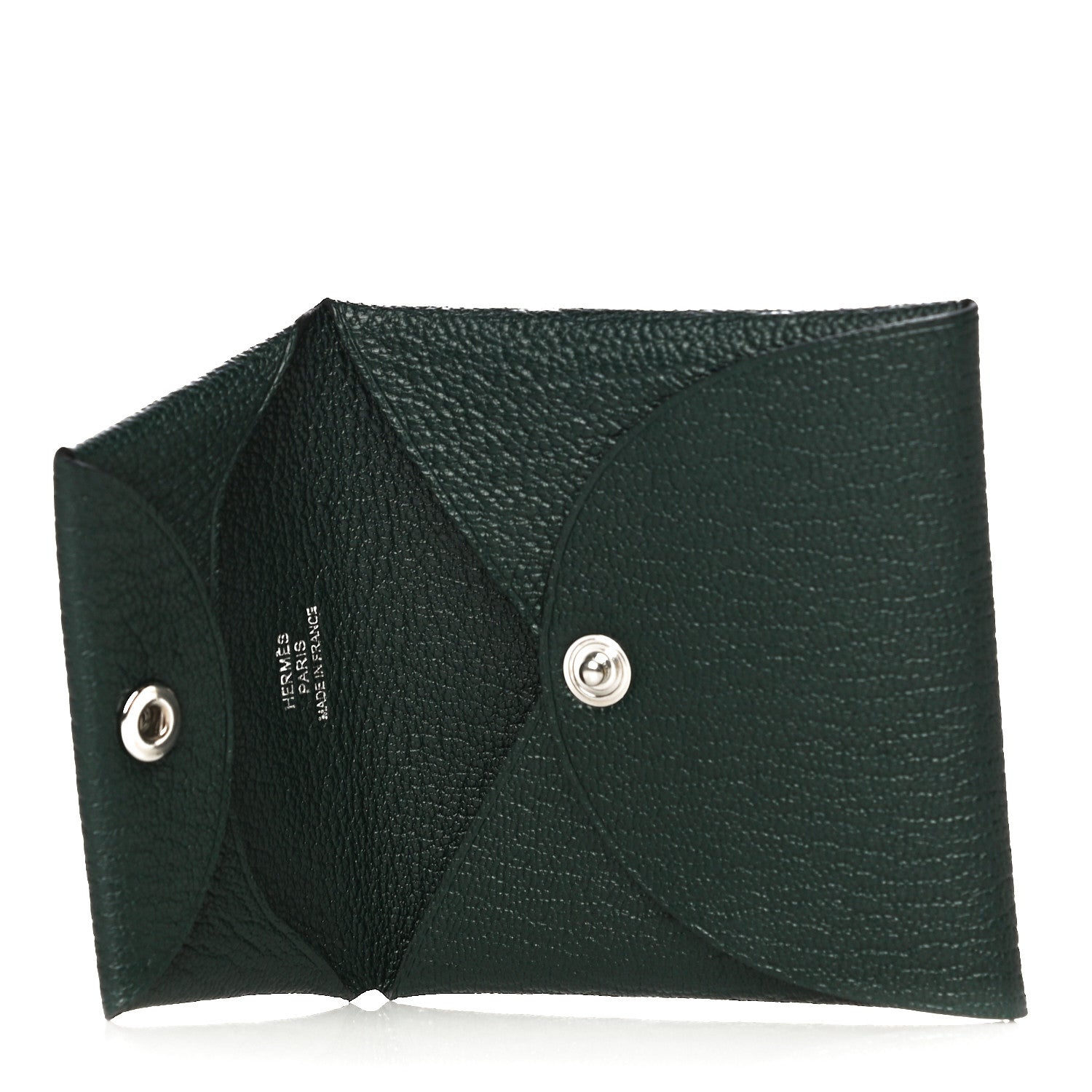 Hermes Chevre Mysore Bastia Coin Purse Vert Titien 5 of 12