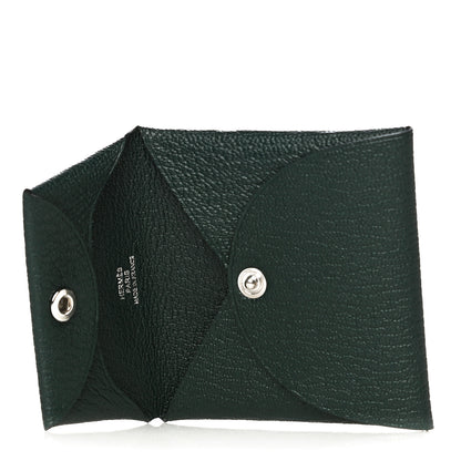 Hermes Chevre Mysore Bastia Coin Purse Vert Titien 5 of 12