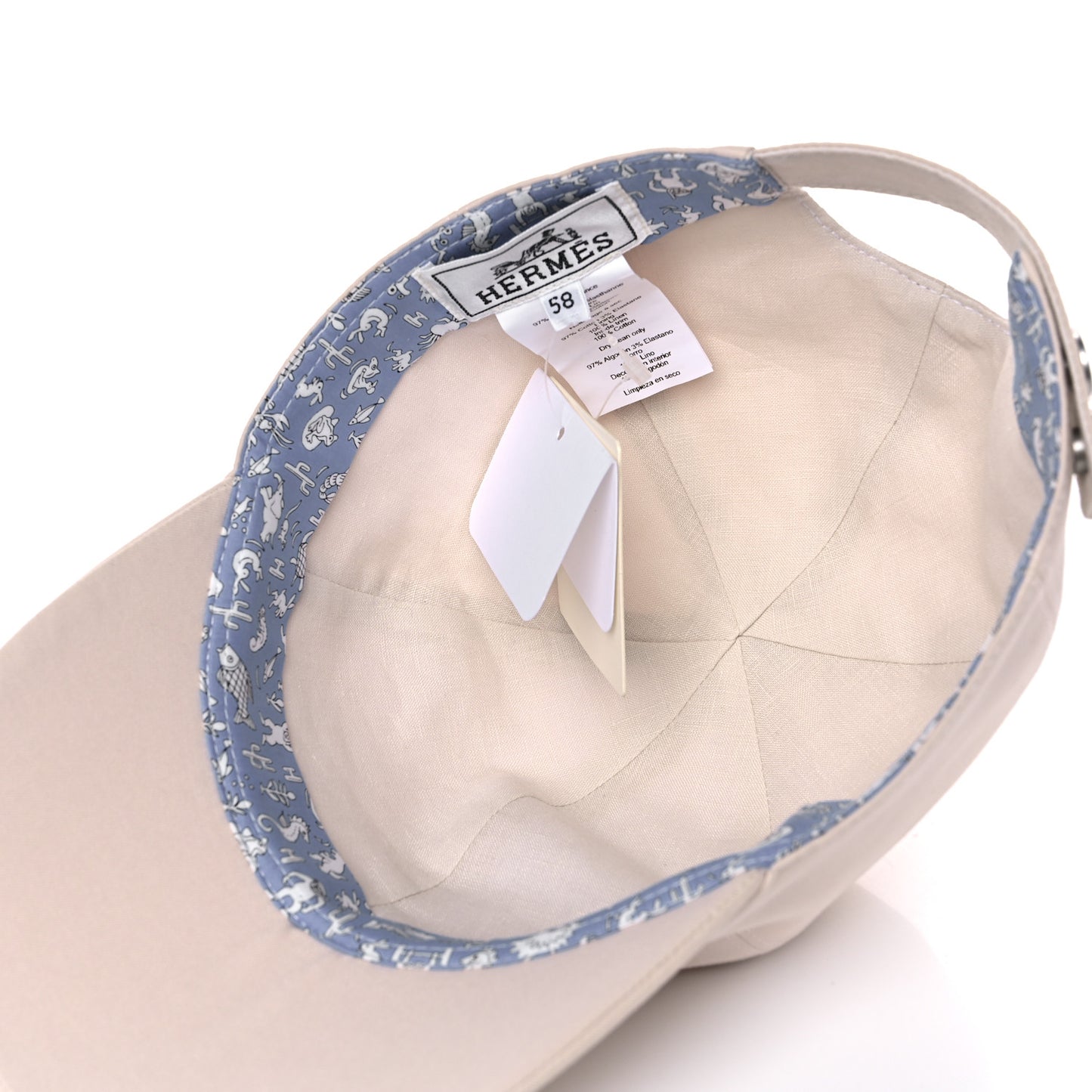 Cotton Riley Hat 58 Ecru