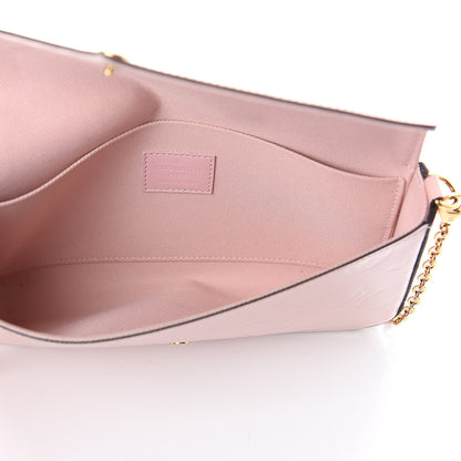 Louis Vuitton Vernis Felicie Chain Wallet Rose Ballerine 5 of 8