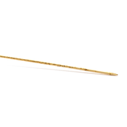 Saint Laurent Monogram Crocodile Opyum Brooch Gold 4 of 4