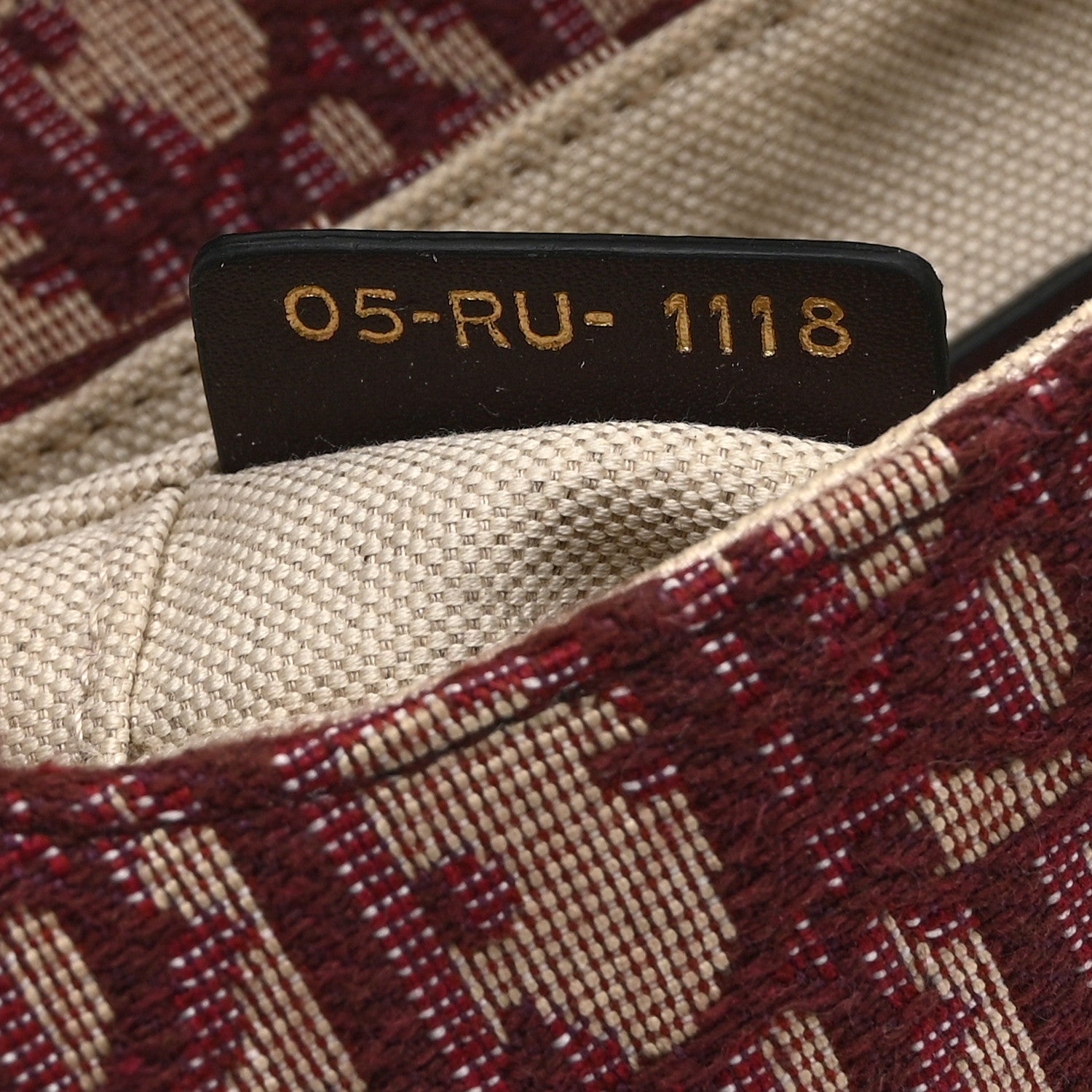 Christian Dior Oblique Mini Saddle Bag Burgundy 7 of 10