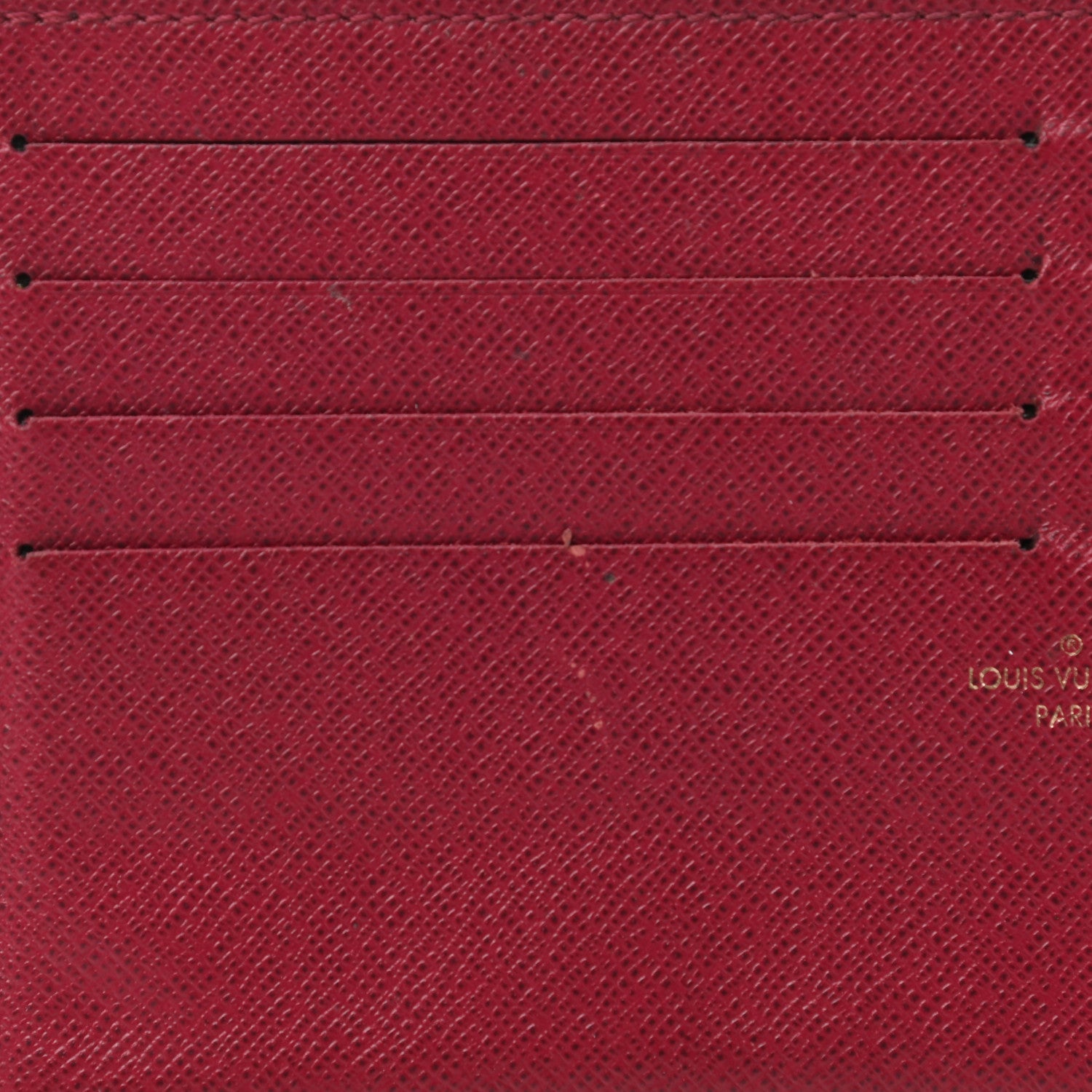 Louis Vuitton Calfskin Felicie Card Holder Insert Fuchsia 7 of 7