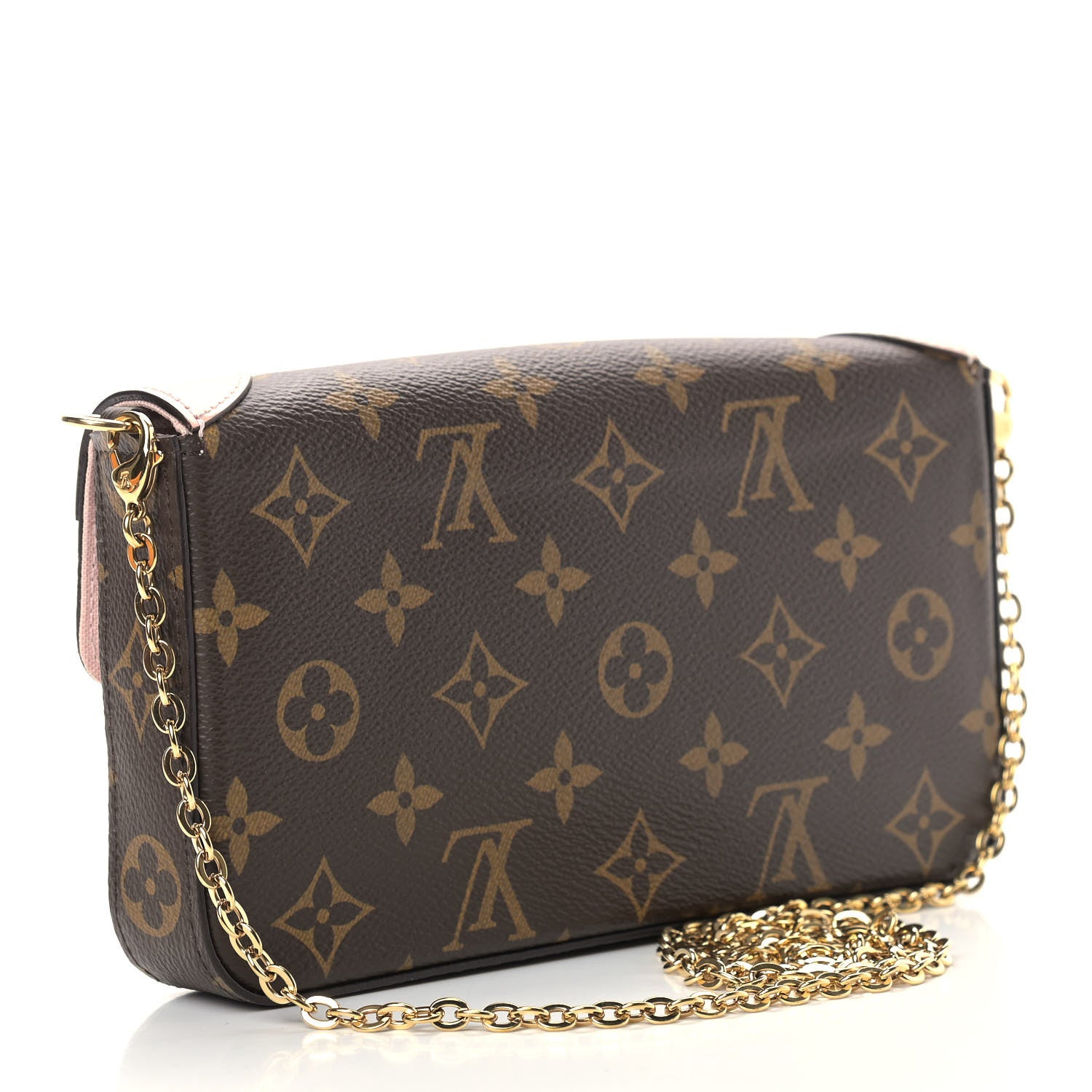 Louis Vuitton Monogram Valentine Dog Pochette Felicie Chain Wallet 4 of 16