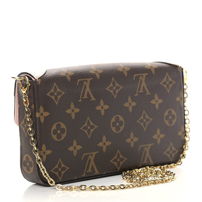 Louis Vuitton Monogram Valentine Dog Pochette Felicie Chain Wallet 4 of 16