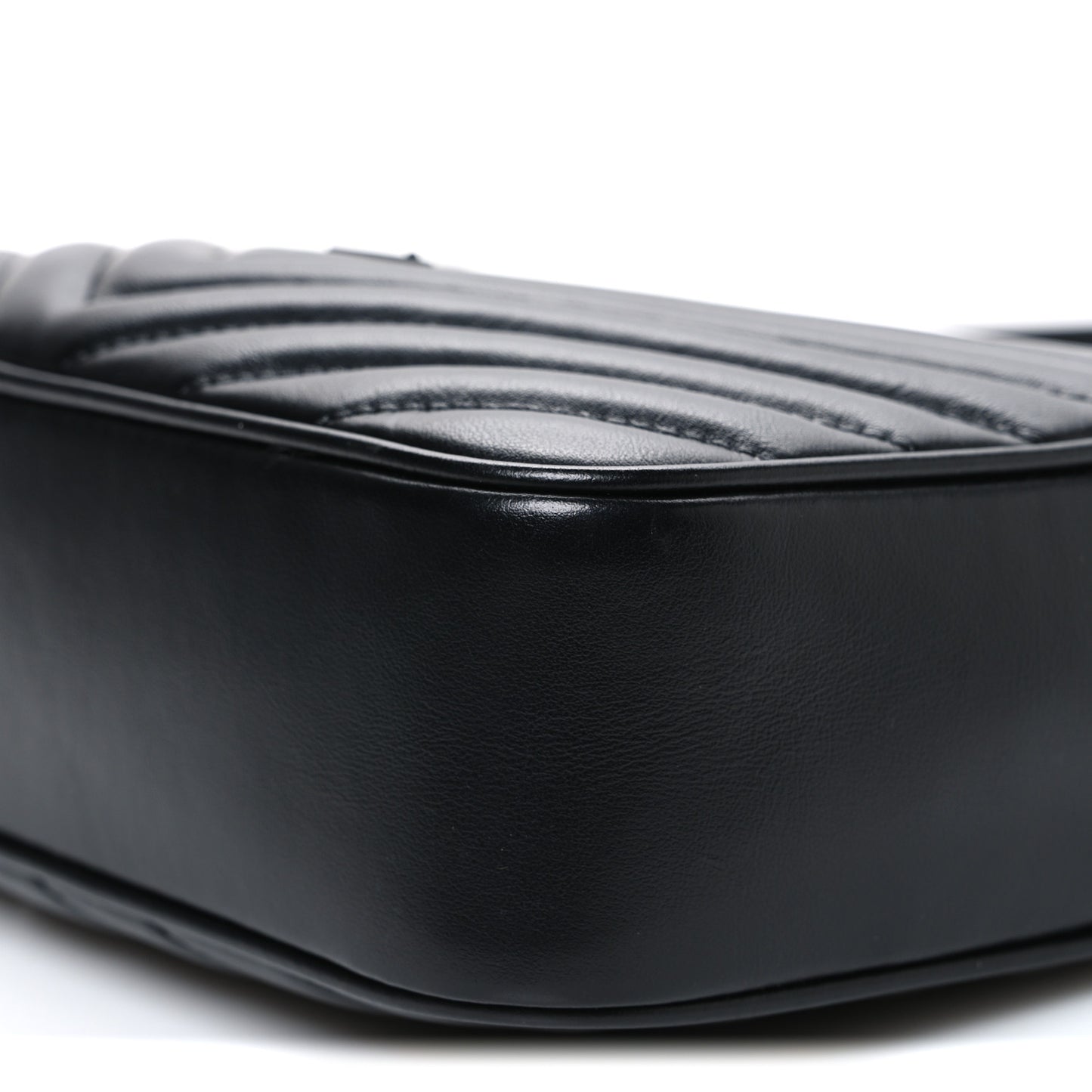 Calfskin Matelasse Monogram Monochrome Lou Camera Bag Black