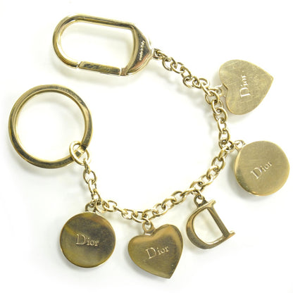 Christian Dior Resin Cannage Heart Charm Keychain 3 of 5