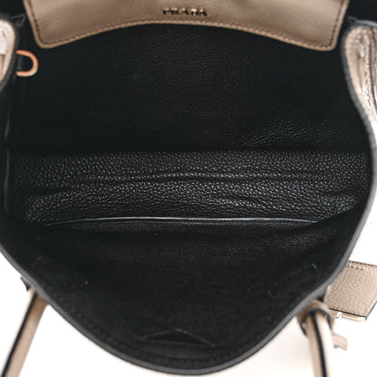 Prada Vitello Daino Shopping Tote Black Argilla 6 of 15