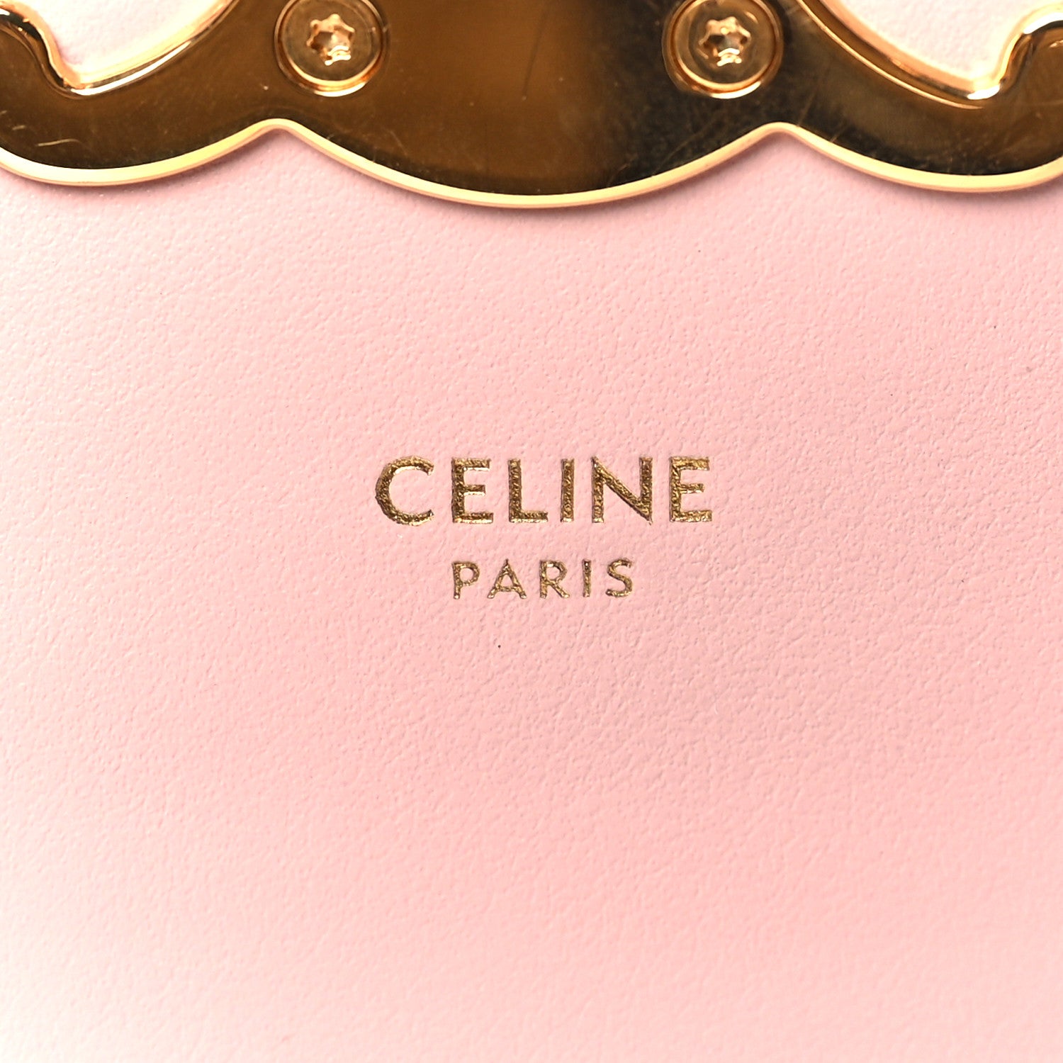 Celine Shiny Calfskin Mini Triomphe Light Pink 5 of 8