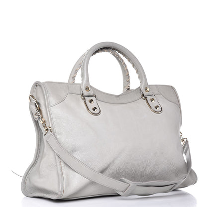 Balenciaga Chevre Gold Metallic Edge Hardware City Gris Perle 4 of 20