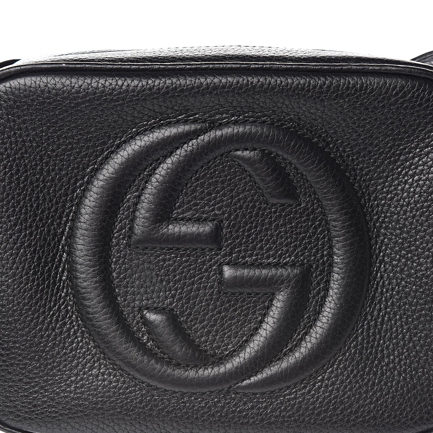 Gucci Pebbled Calfskin Small Soho Disco Bag Black 12 of 13