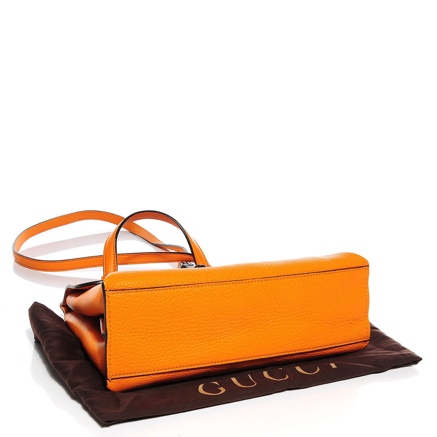 Cellarius Calfskin Small Bamboo Daily Top Handle Bag Curcuma