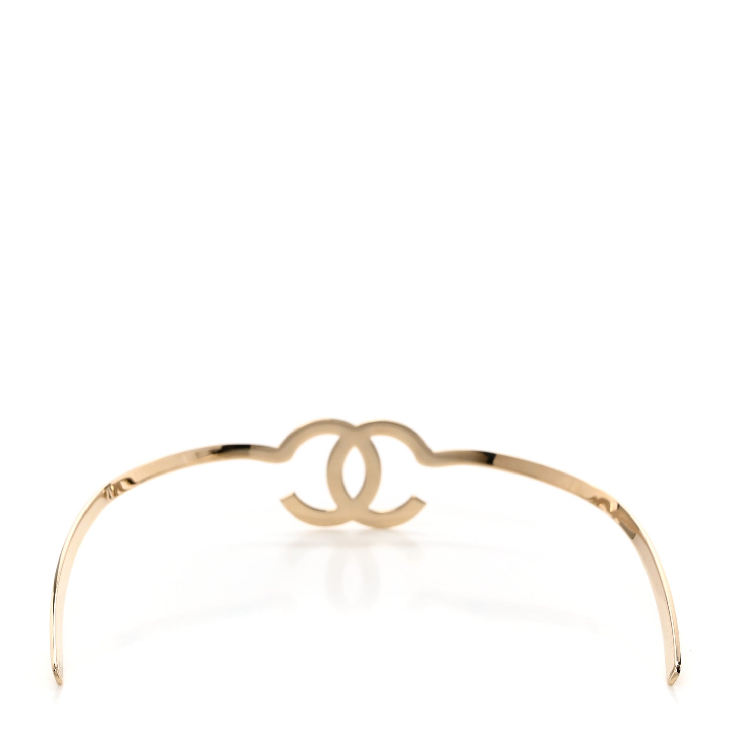 Metal CC Headband Light Gold