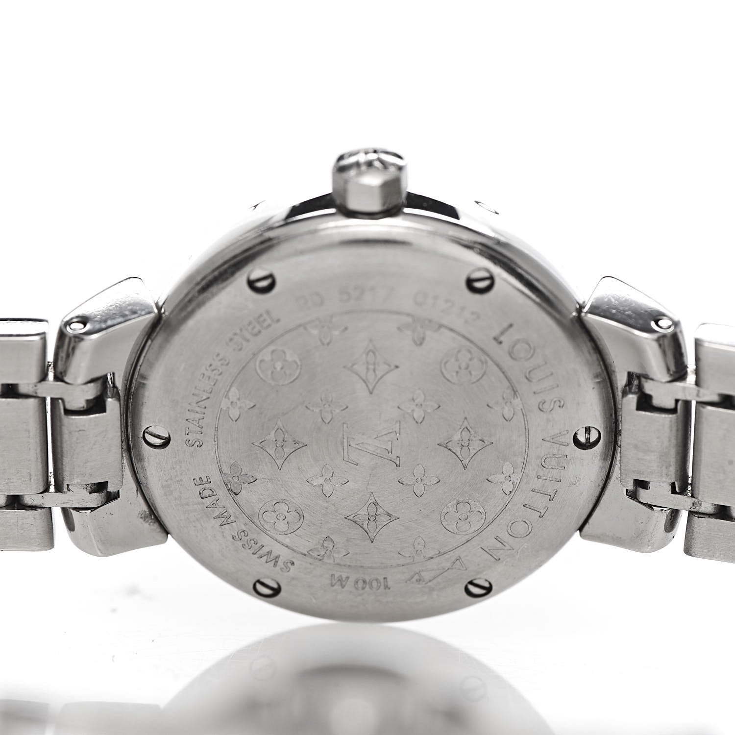 Louis Vuitton Stainless Steel 28mm Tambour Quartz Watch 5 of 7