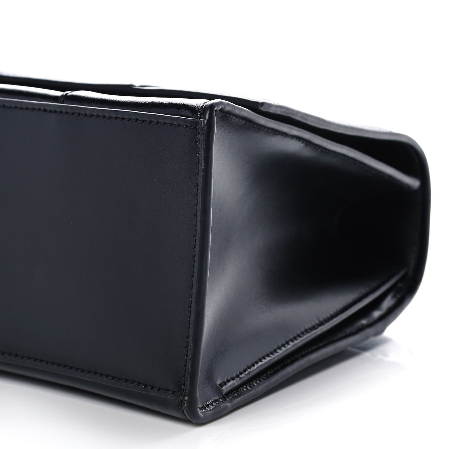 Balenciaga Shiny Box Calfskin Medium Hourglass Top Handle Bag Black 11 of 12