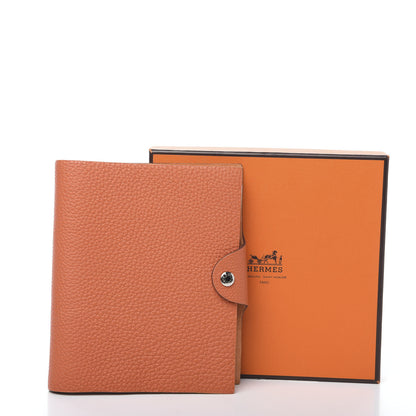 Hermes Togo Ulysse PM Notebook Cover Feu 9 of 9